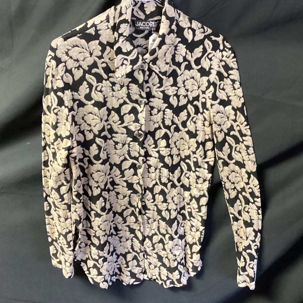 Jacobi Black Floral Button-Up Shirt